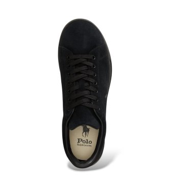 Polo Ralph Lauren Deportiva Heritage Court II em camurça preta