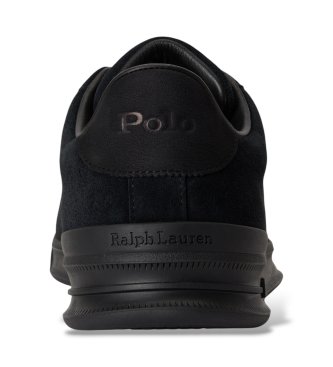 Polo Ralph Lauren Deportiva Heritage Court II em camurça preta