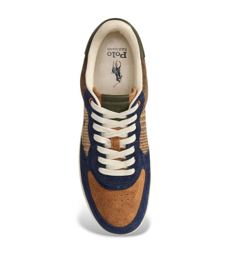 Polo Ralph Lauren Escarpins Masters en daim et tweed multicolores