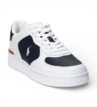 Polo Ralph Lauren Masters Court Lederturnschuhe wei�, marineblau