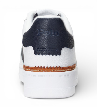 Polo Ralph Lauren Masters Court Lederturnschuhe wei�, marineblau