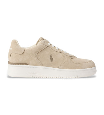 Polo Ralph Lauren Masters beige suede trainers