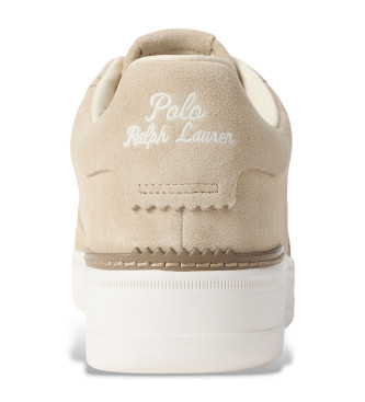 Polo Ralph Lauren Masters beige suede trainers