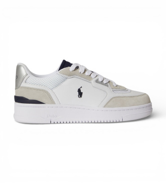 Polo Ralph Lauren Sneakers in pelle grigia Open Masters
