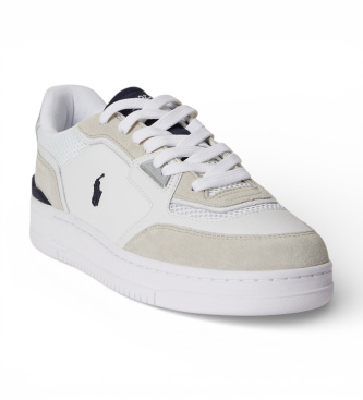 Polo Ralph Lauren Sneakers in pelle grigia Open Masters