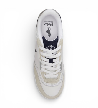 Polo Ralph Lauren Sneakers in pelle grigia Open Masters