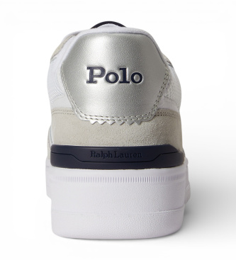 Polo Ralph Lauren Sneakers in pelle grigia Open Masters
