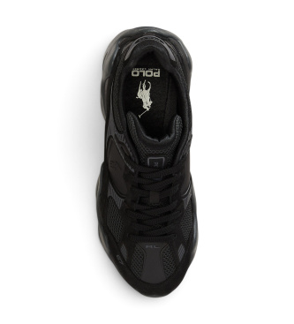 Polo Ralph Lauren Track 300 leren sneakers zwart