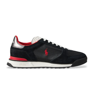 Polo Ralph Lauren Varick suede and black oxford trainers