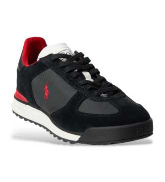 Polo Ralph Lauren Varick suede and black oxford trainers