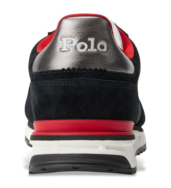 Polo Ralph Lauren Varick suede and black oxford trainers