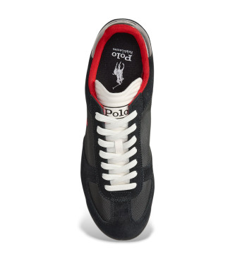 Polo Ralph Lauren Varick suede and black oxford trainers