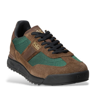 Polo Ralph Lauren Varick brown leather trainers