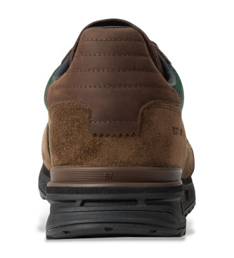 Polo Ralph Lauren Varick brown leather trainers