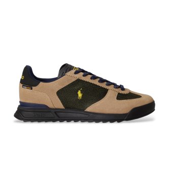 Polo Ralph Lauren Brown suede panel Varick sneakers