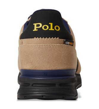 Polo Ralph Lauren Brown suede panel Varick sneakers