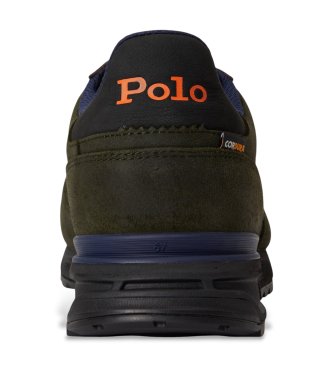 Polo Ralph Lauren Sneakers Varick con pannelli in camoscio verde