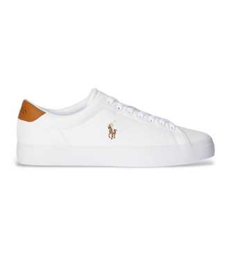 Polo Ralph Lauren Usnjene superge Longwood bele barve