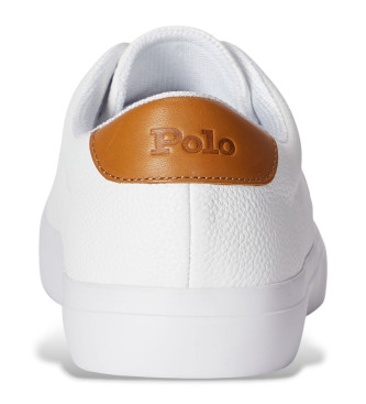 Polo Ralph Lauren Longwood leren sportschoenen wit