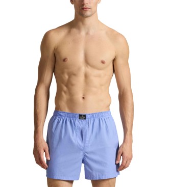 Polo Ralph Lauren Set di 3 boxer in cotone nei colori blu, blu navy e bianco