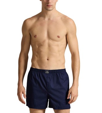 Polo Ralph Lauren Set di 3 boxer in cotone nei colori blu, blu navy e bianco