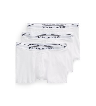 Polo Ralph Lauren Set van 3 witte stretch katoenen boxershorts
