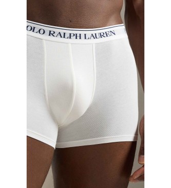 Polo Ralph Lauren Set van 3 witte stretch katoenen boxershorts