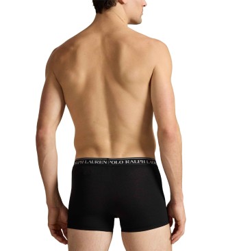 Polo Ralph Lauren Komplet 3 črnih raztegljivih bombažnih boksaric