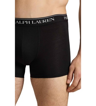 Polo Ralph Lauren Komplet 3 črnih raztegljivih bombažnih boksaric