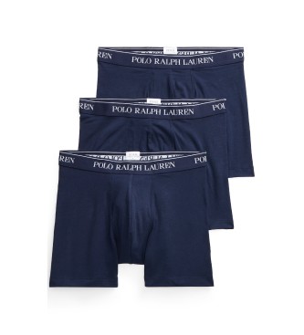 Polo Ralph Lauren Set van 3 marineblauwe katoenen boxershorts