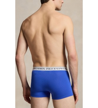 Polo Ralph Lauren Sæt med 3 blå boksershorts i elastisk bomuld