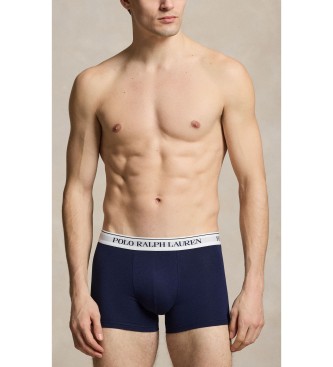 Polo Ralph Lauren Sæt med 3 blå boksershorts i elastisk bomuld