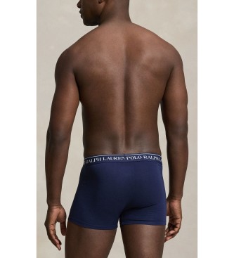Polo Ralph Lauren Sæt med 3 boksershorts i elastisk bomuld marineblå, blå