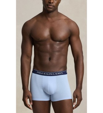 Polo Ralph Lauren Sæt med 3 boksershorts i elastisk bomuld marineblå, blå