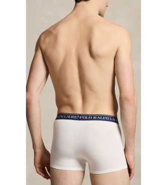 Polo Ralph Lauren Set 3 bóxers de algodón elástico blanco, azul, marino