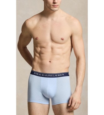 Polo Ralph Lauren Set 3 bóxers de algodón elástico blanco, azul, marino