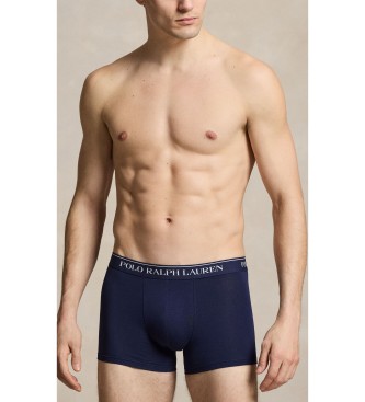 Polo Ralph Lauren Set 3 bóxers de algodón elástico blanco, azul, marino