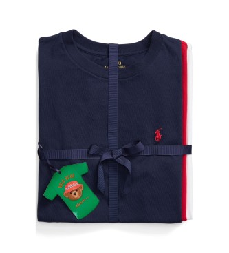 Polo Ralph Lauren Conjunto de 3 camisetas de malha de algodão marinho, vermelho, branco