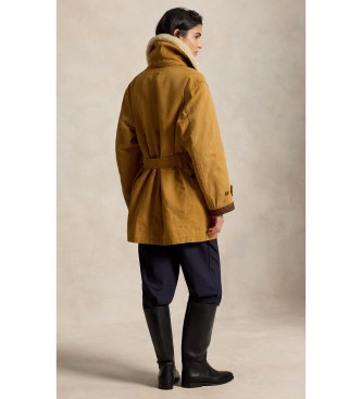 Polo Ralph Lauren Manteau ranchero en toile et mouton marron