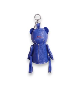 Polo Ralph Lauren Adorno Polo Bear de piel para bolso azul