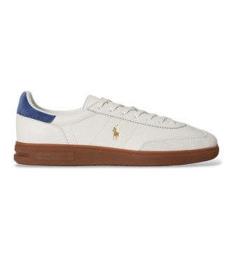 Polo Ralph Lauren Leren Bedford sneakers gebroken wit