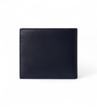 Polo Ralph Lauren Usnjena denarnica z mornarsko temno črto Bear Polo