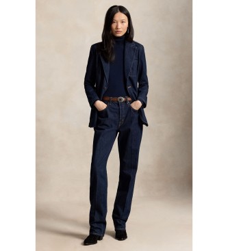 Polo Ralph Lauren Denimblazer met enkele knoopsluiting in marineblauw