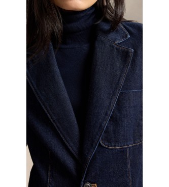 Polo Ralph Lauren Denimblazer met enkele knoopsluiting in marineblauw