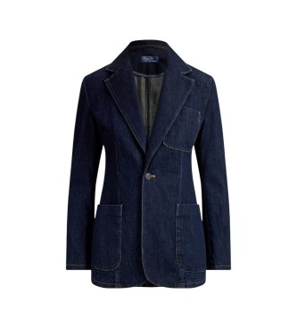 Polo Ralph Lauren Denimblazer met enkele knoopsluiting in marineblauw