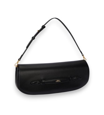 Polo Ralph Lauren Pochette Bellport in pelle con patta nera