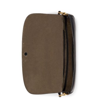 Polo Ralph Lauren Pochette Bellport in pelle con patta nera