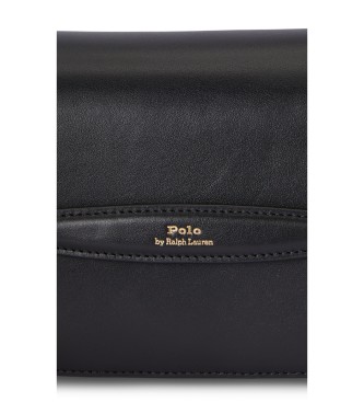 Polo Ralph Lauren Pochette Bellport in pelle con patta nera