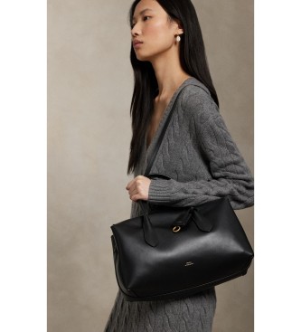 Polo Ralph Lauren Borsa satchel Bellport in pelle nera