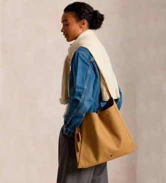 Polo Ralph Lauren Sac messenger Polo Play en toile beige